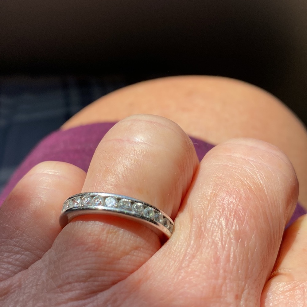 Anniversary Sterling CZ Ring